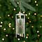 Tree on Wood Sled Christmas Ornament - 9" - White